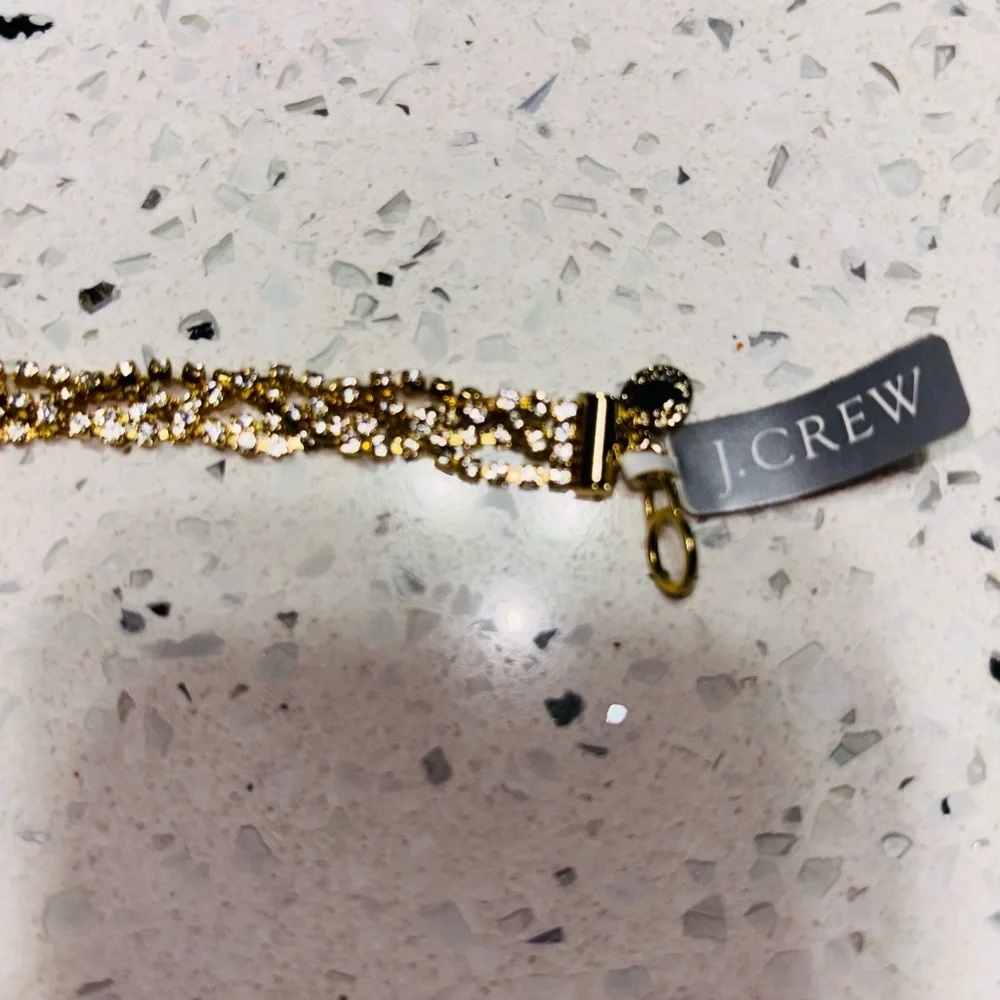J.Crew Gold Multi-Strand Chain Bracelet with Tassel New - Picture 6 of 6
